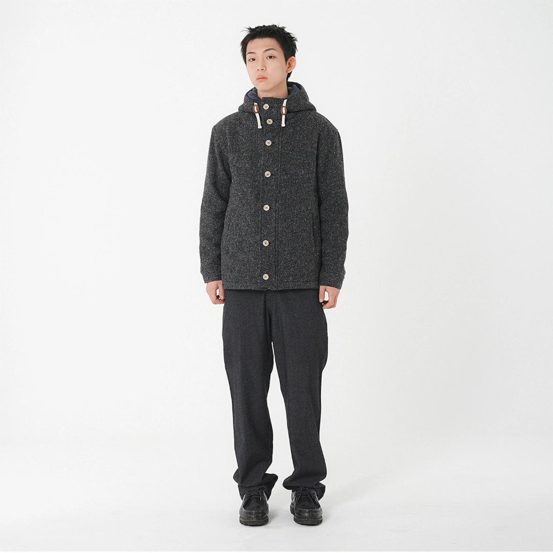 사파리스팟 Wool Quilting Hooded Coat (Charcoal) 상품 이미지 2