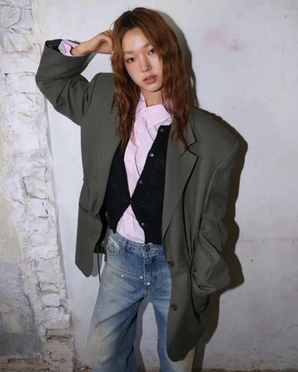 silhouette drawstring jacket