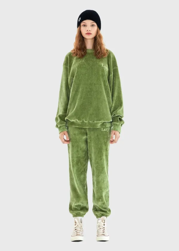 Corduroy Jogger Pants : Olive