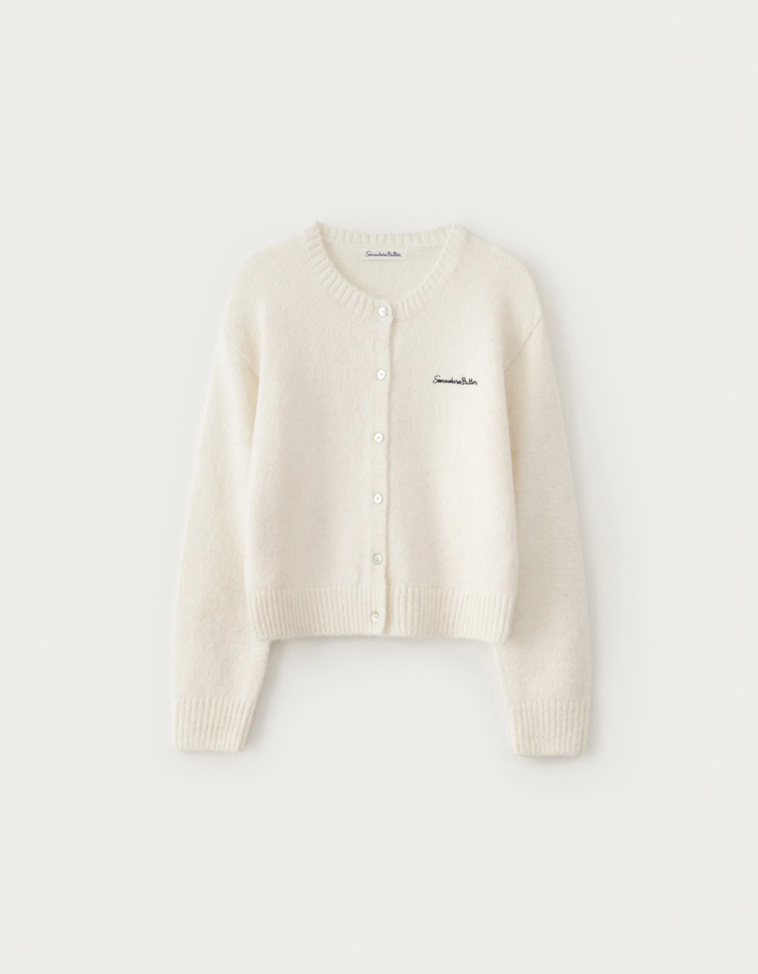 썸웨어버터 Manon Alpaca Cardigan - Ivory 상품 이미지 1