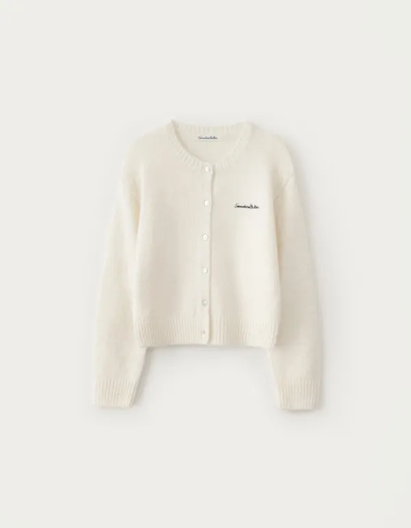 Manon Alpaca Cardigan - Ivory