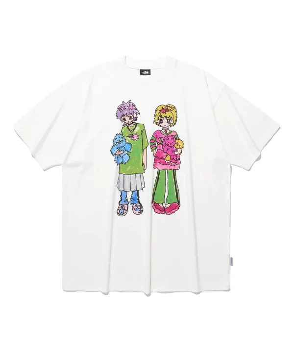 [x soulpusssy cat]ghostsoulgirl big big tee[white]