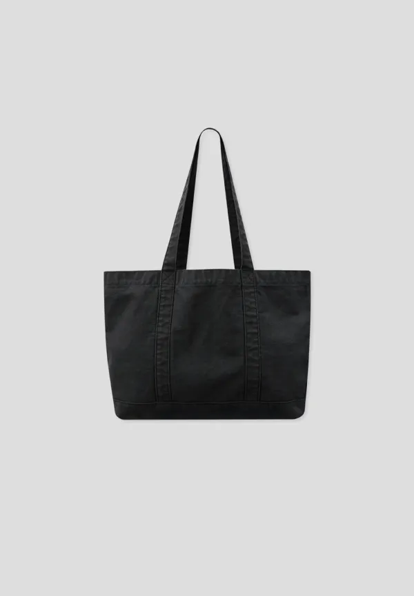 Canvas washing tote bag (charcoal)