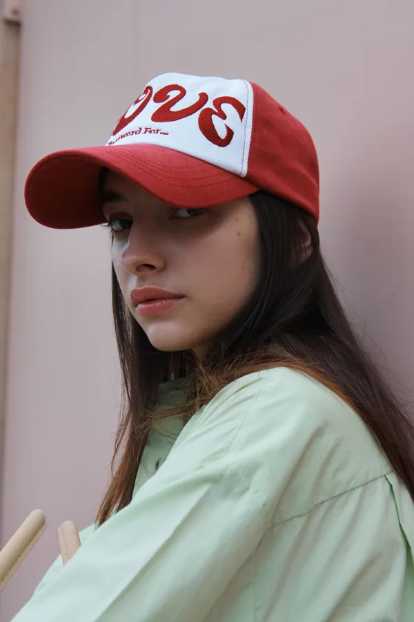 Love Ball Cap (Tomato Red)