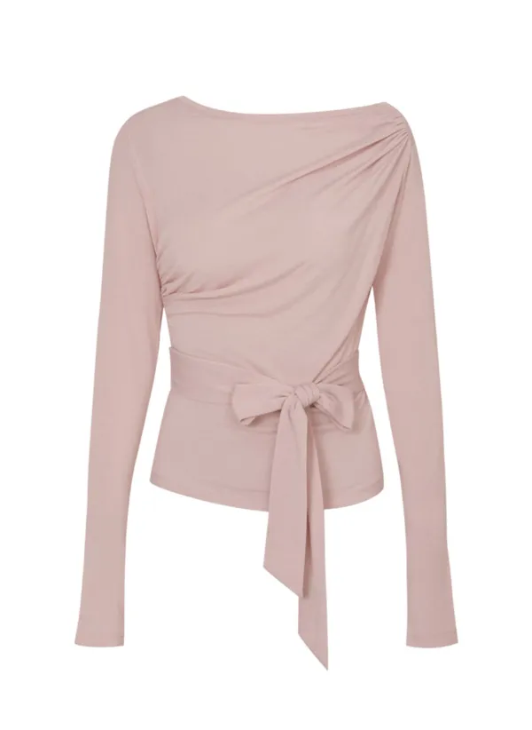 Yogurt Off Shoulder Top (Baby Pink)