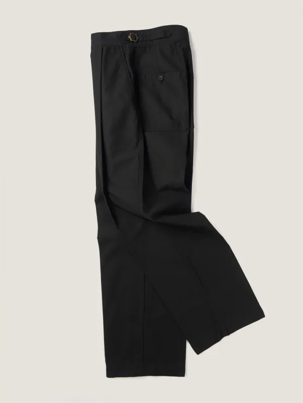 50\'s ITALIAN ARMY CHINO PANTS [ Rich Black ]