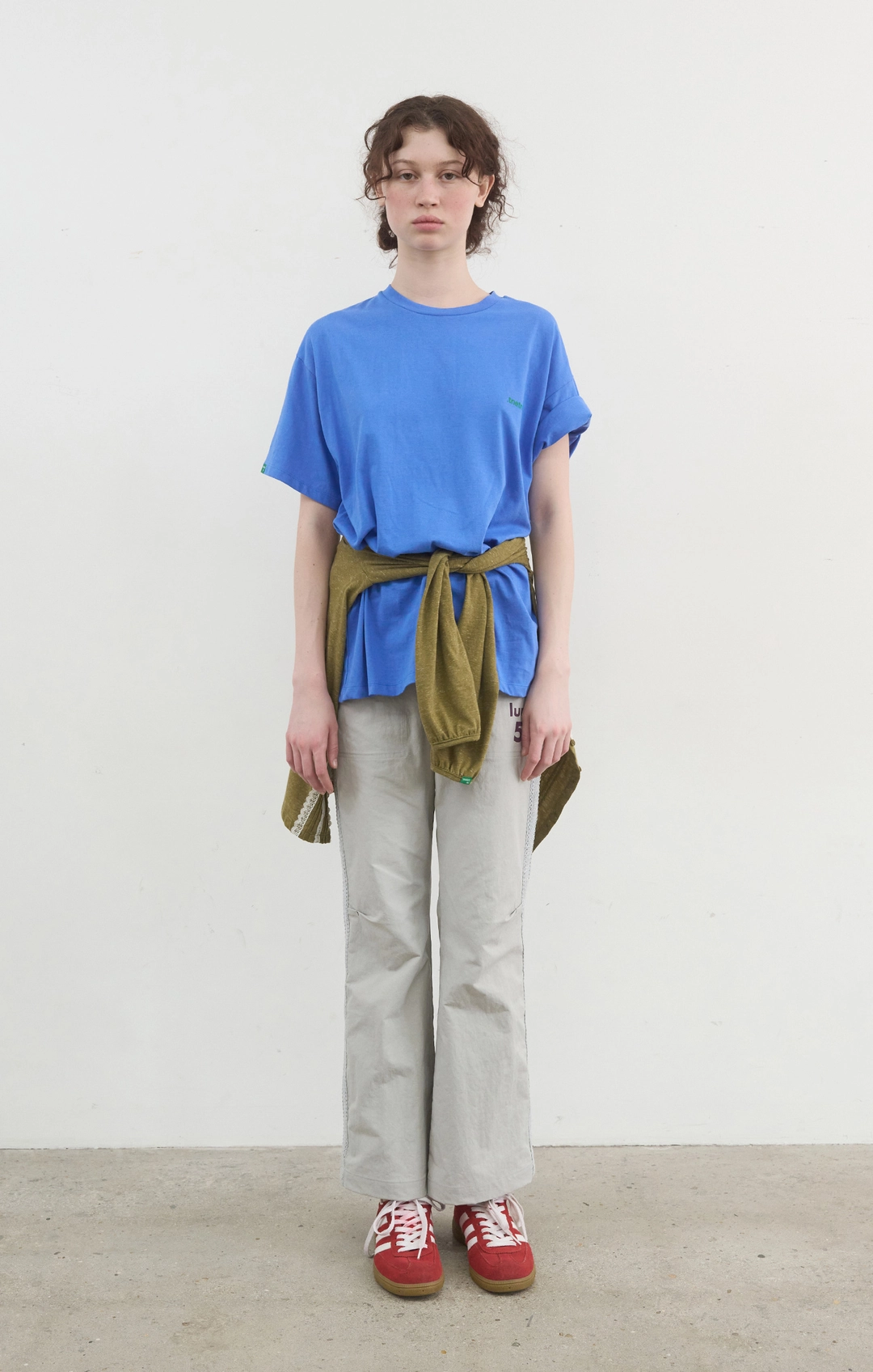 노컨텐츠 397. Reverse Clear Logo T_Blue 상품 이미지 2