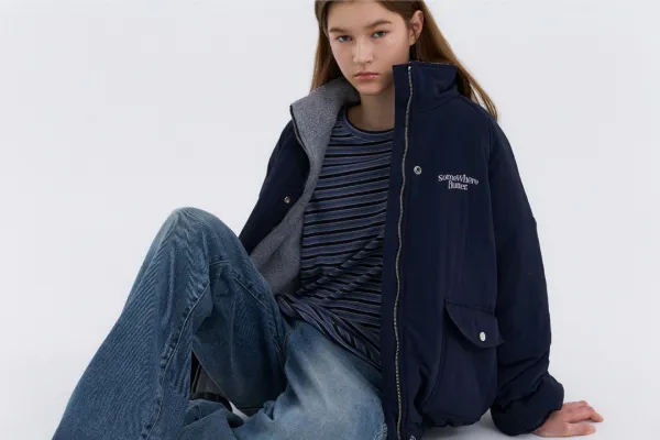[Release] 10.20 출고 Fleece Over-Fit Padding Jumper - Navy