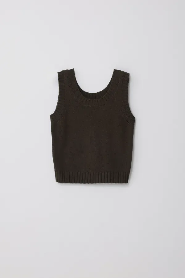 Village Sleeveless_Dark Choco