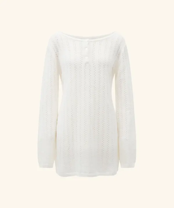 Blake Wool Knit Dress ( Ivory )