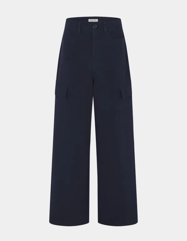 Tatum Dyeing Cargo Pants (Dark Navy)