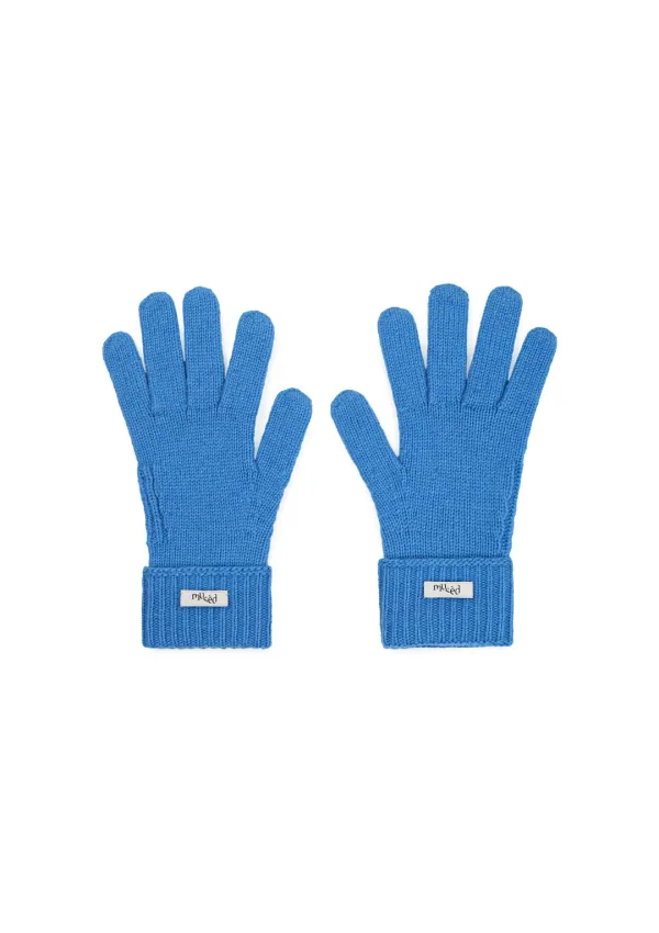 Mused Cashmere Knit Gloves - Sky Blue
