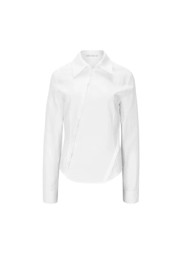 [3RD] DIAGONAL SLIM FIT SHIRT, IVORY