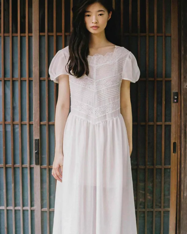 [Exclusive] flétta 132 Mallorca Dress_Ivory