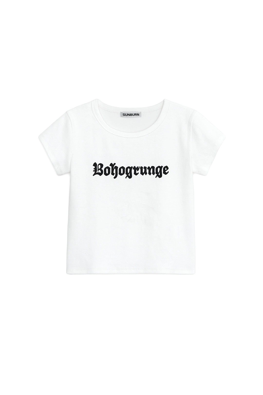 썬번프로젝트 BOHOGRUNGE CAP SLEEVE T-SHIRT, WHITE 상품 이미지 1