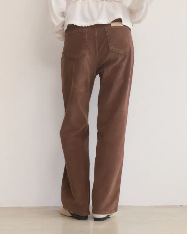 Corduroy straight fit pants - 3color