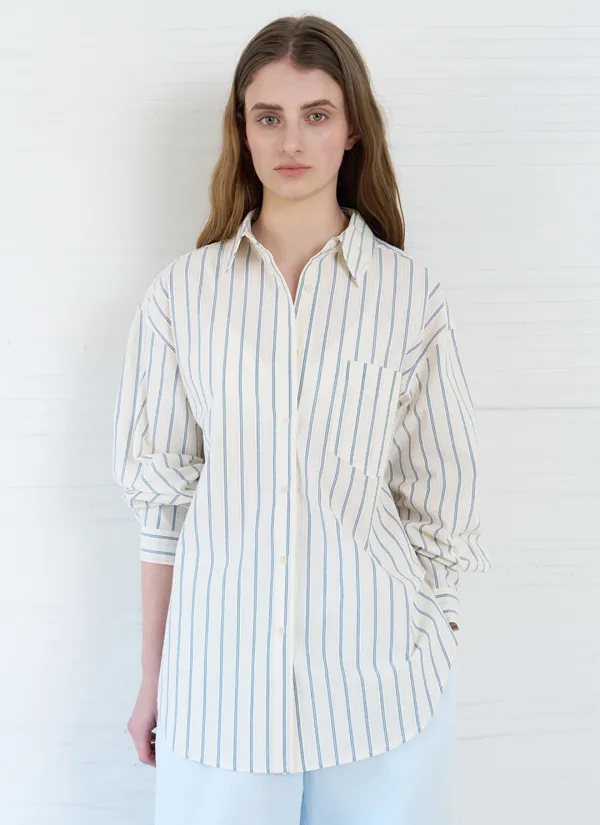 Arden Stripe Shirt (Light Blue)