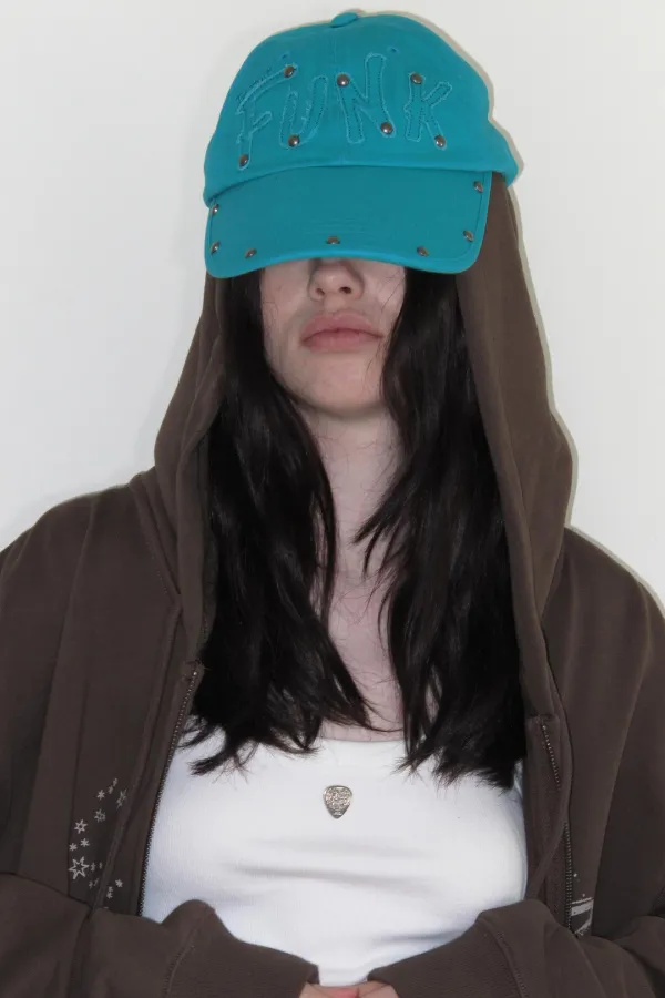 LOGO PATCH STUD BALL CAP - MINT