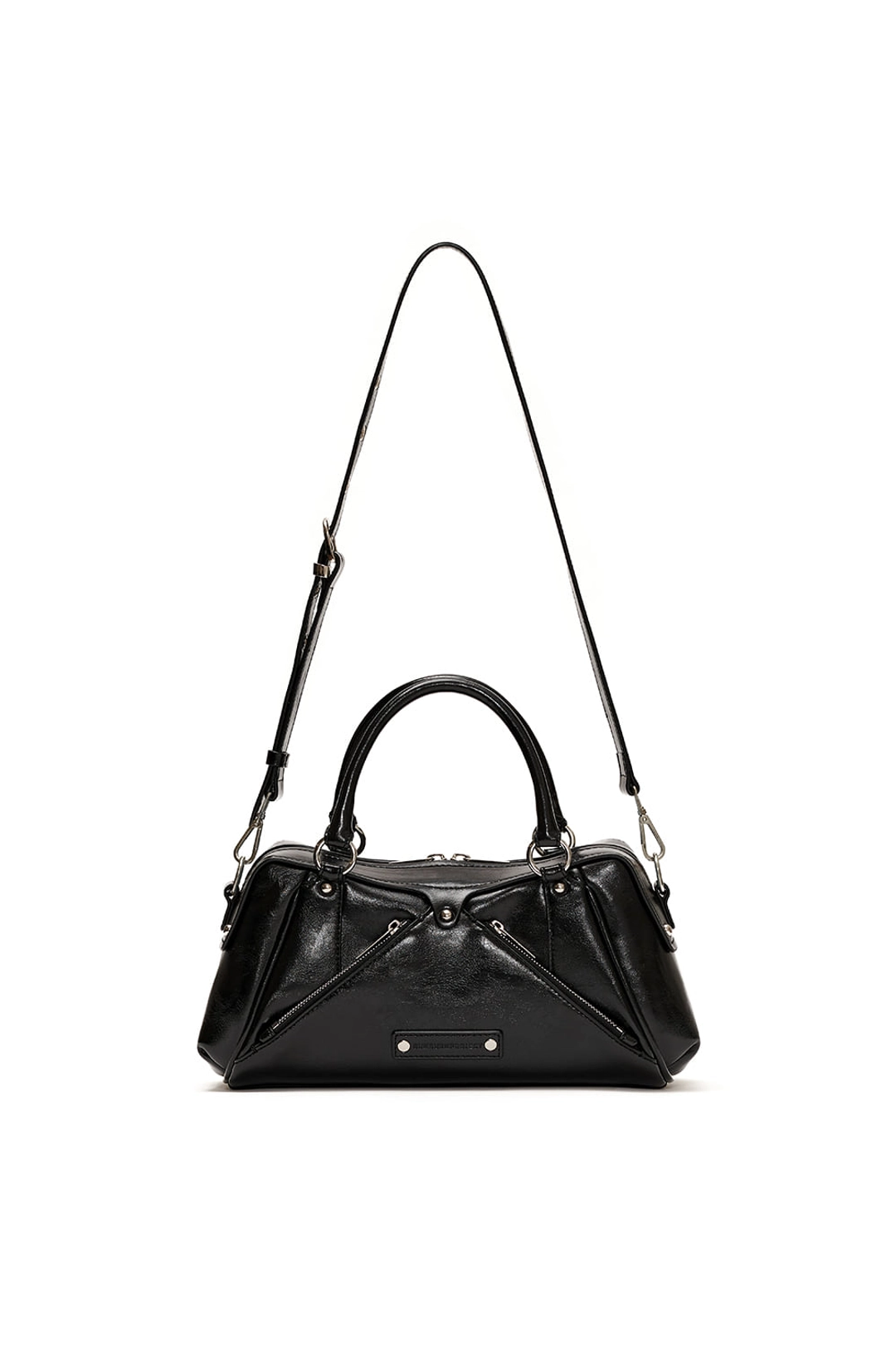 썬번프로젝트 FAUX LEATHER MINI M.O.S BAG, BLACK 상품 이미지 1
