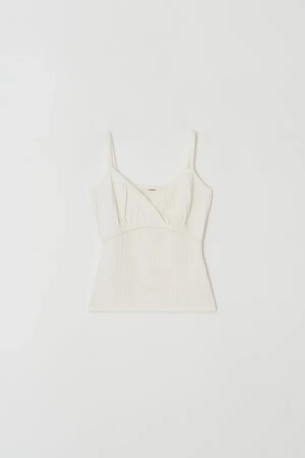 tweed knit sleeveless