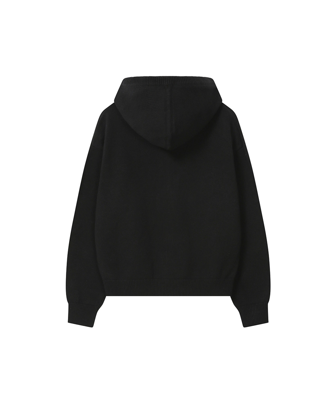 미세키서울 Logo knit hoodie zip-up BLACK 상품 이미지 3