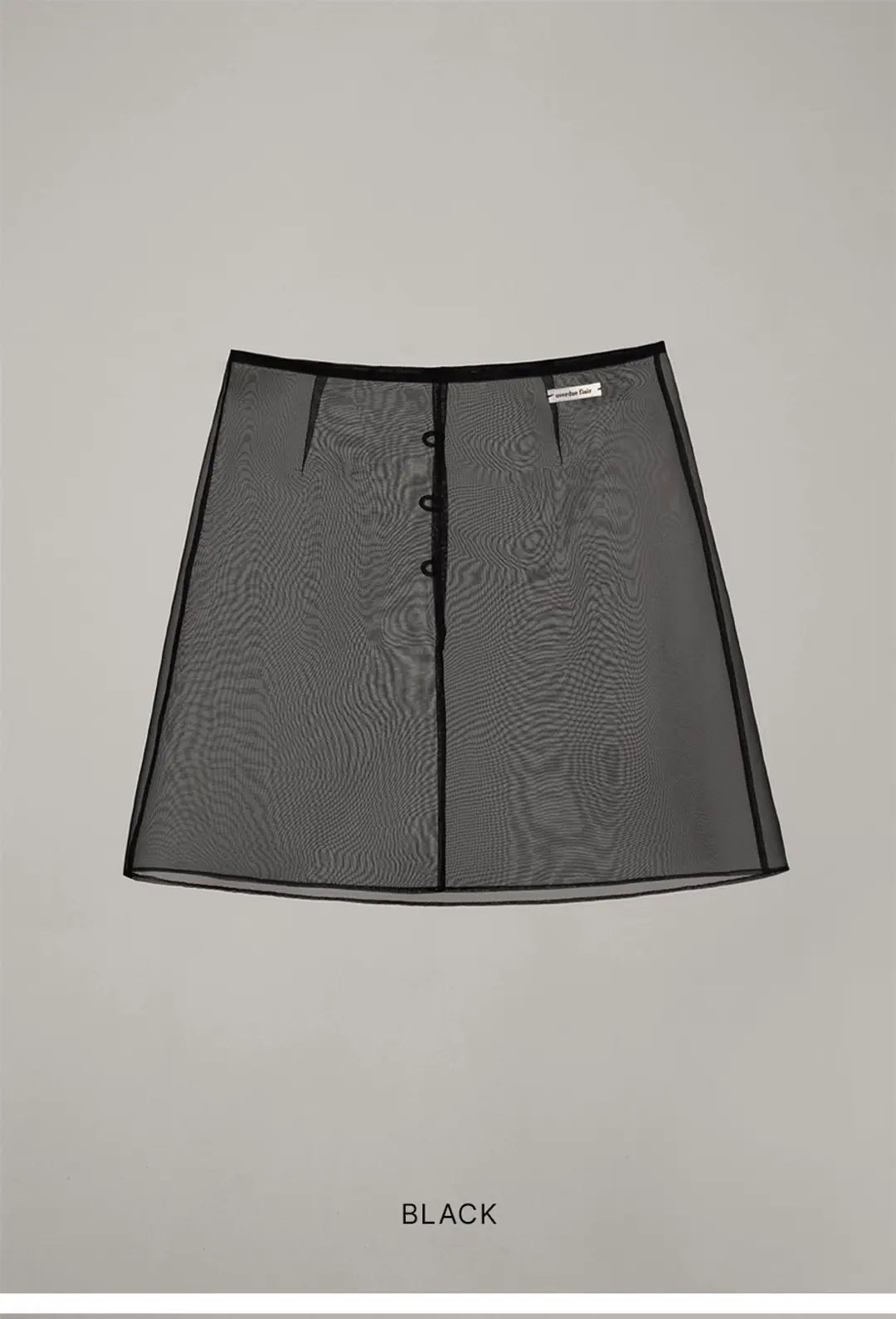 오버듀플레어 [EXCLUSIVE]ORGANZA LAYERED SKIRT_BLACK 상품 이미지 3