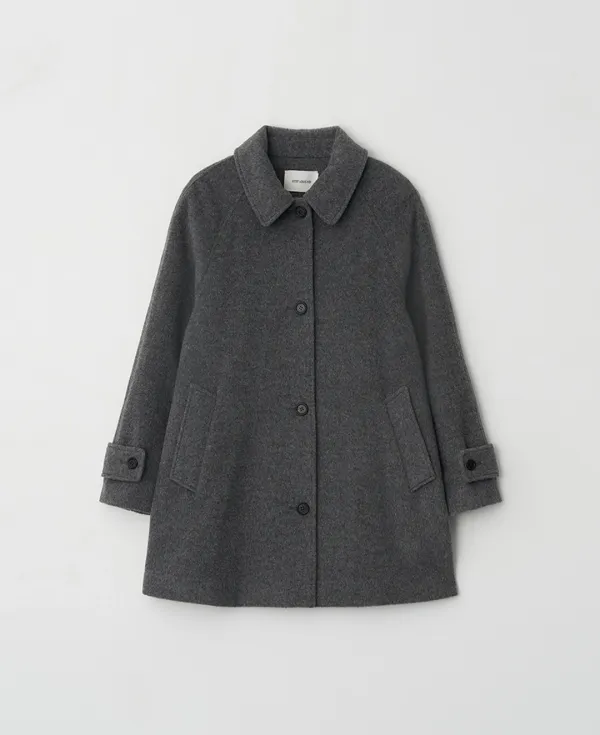 Merino Raglan Midi Coat_GREY