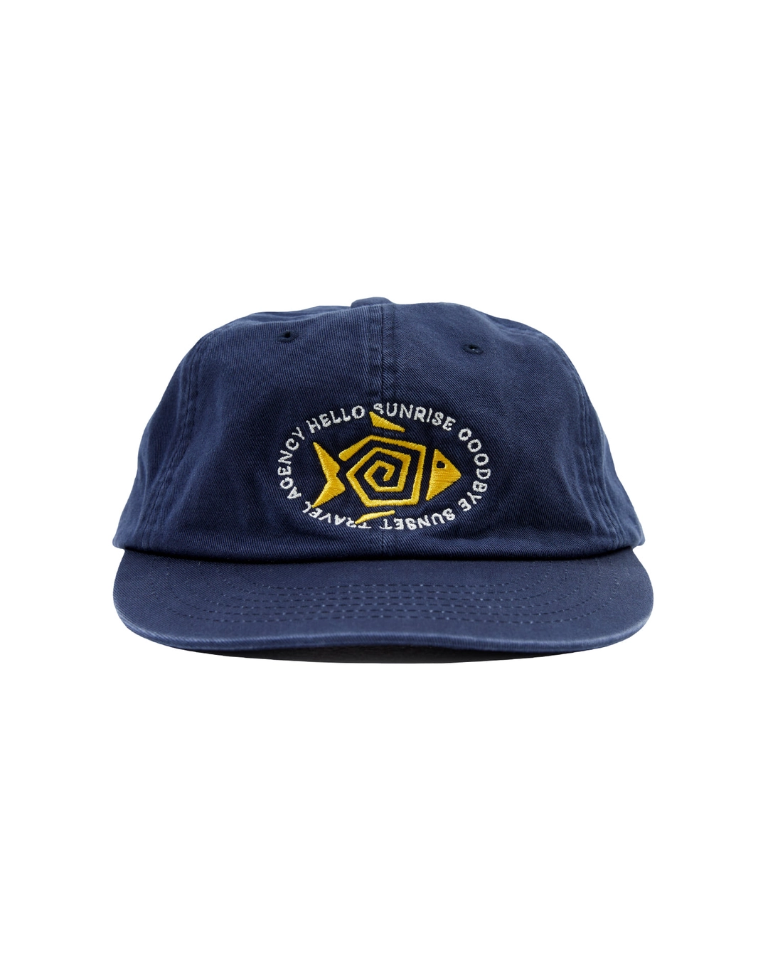 헬로선라이즈 Fish Oval Logo Relaxed Fit 6P Cap_Navy 상품 이미지 2