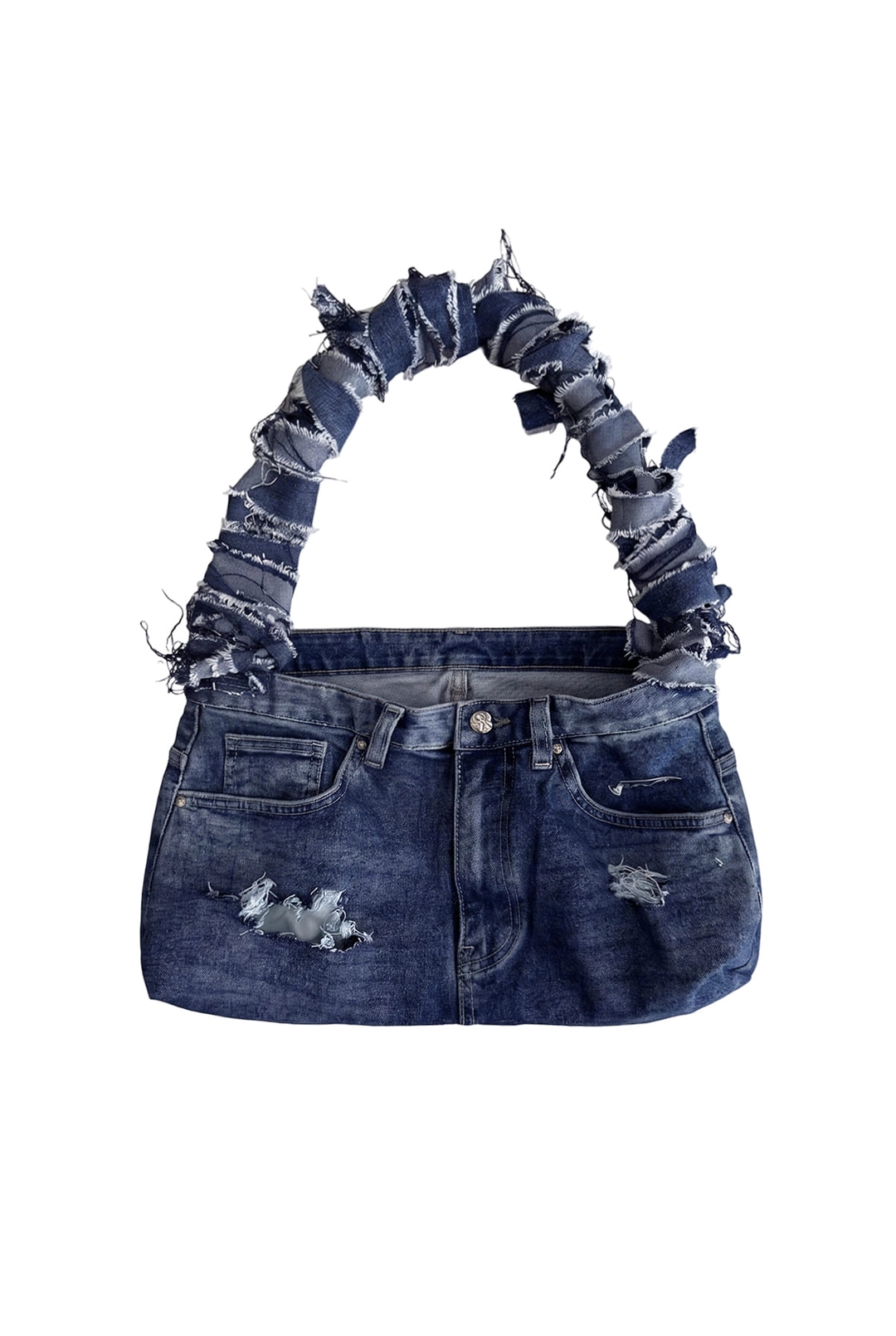 와이이이엘 (REMIX) STRAIGHT WIDE DENIM PANTS BLUE BAG 상품 이미지 1