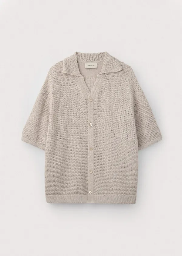Japanese paper yarn crochet shirts_Paper