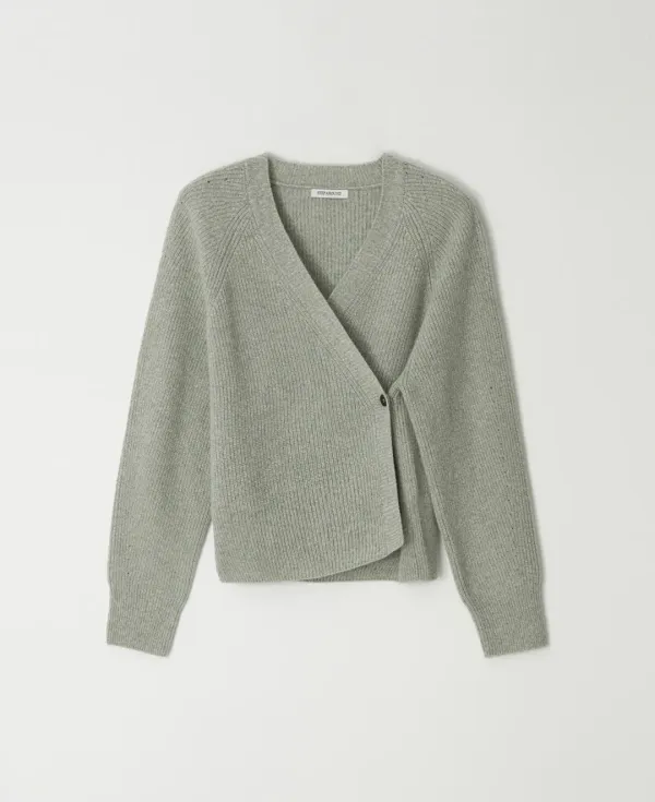 Alpaca Blend Wrap Cardigan_SAGE GREEN
