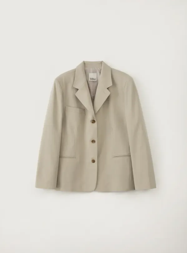 테일러 오버핏 블레이져_Beige
