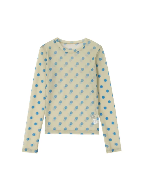 DOT MESH TOP_YELLOW