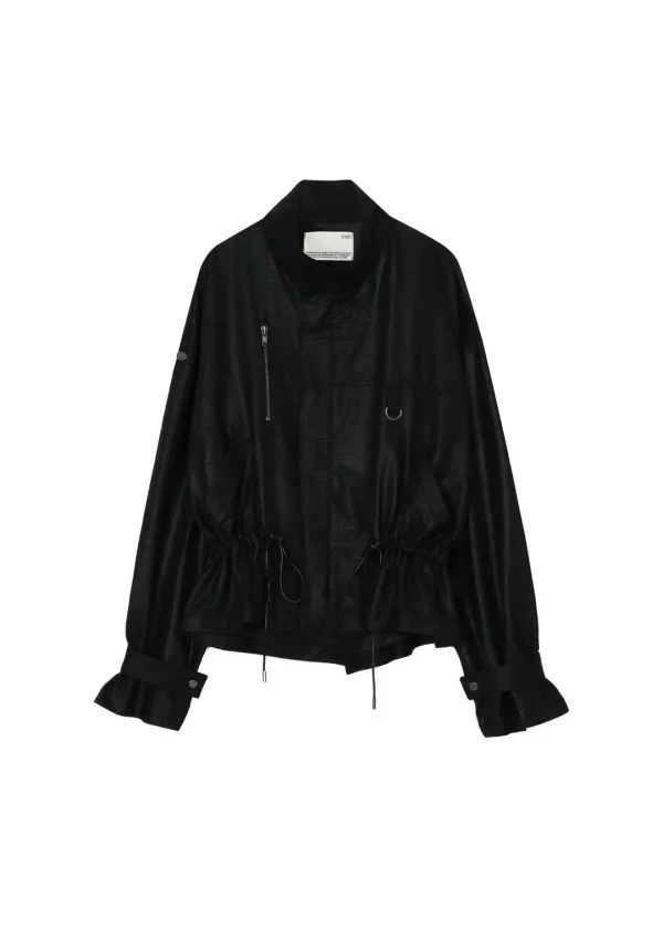[6TH] FIELD SAFARI HALF JACKET, BLACK