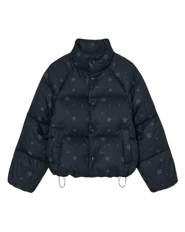 STAR PUFFER DOWN JACKET [NAVY]