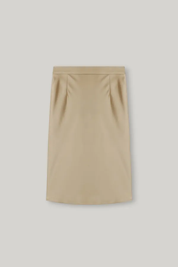 Mael Satin Midi Skirt