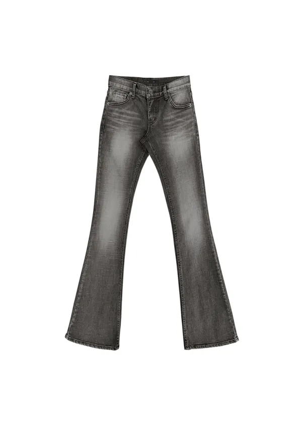 [2ND] LOW RISE BOOTS CUT PANTS, GRAY