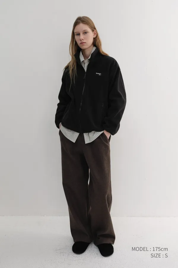 UNISEX JERSEY WIDE PANTS DARK BROWN_UDPA6D121W3