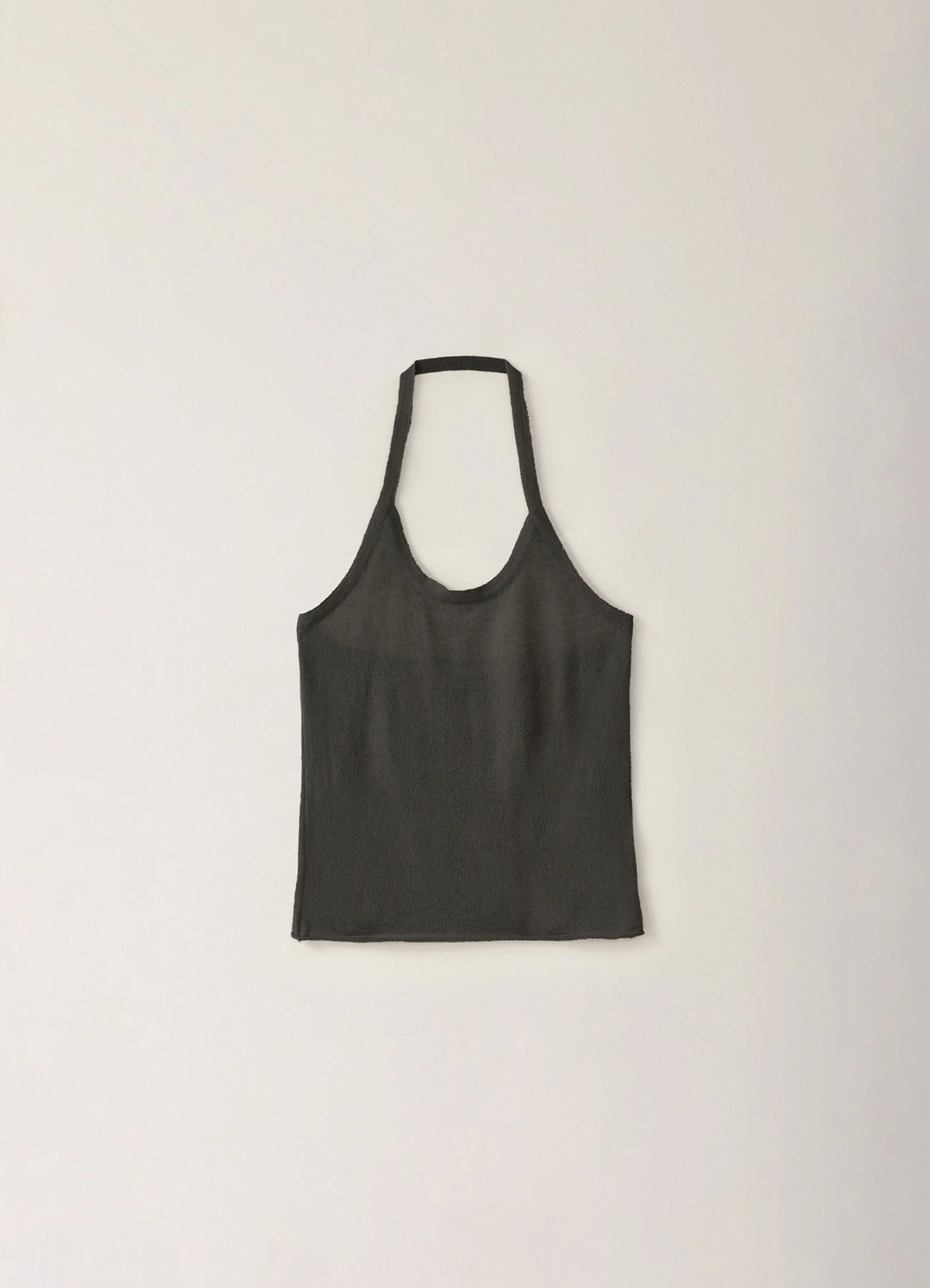 페블엠 Kid Halter Knit Vest - Charcoal (10월 말 순차배송) 상품 이미지 1