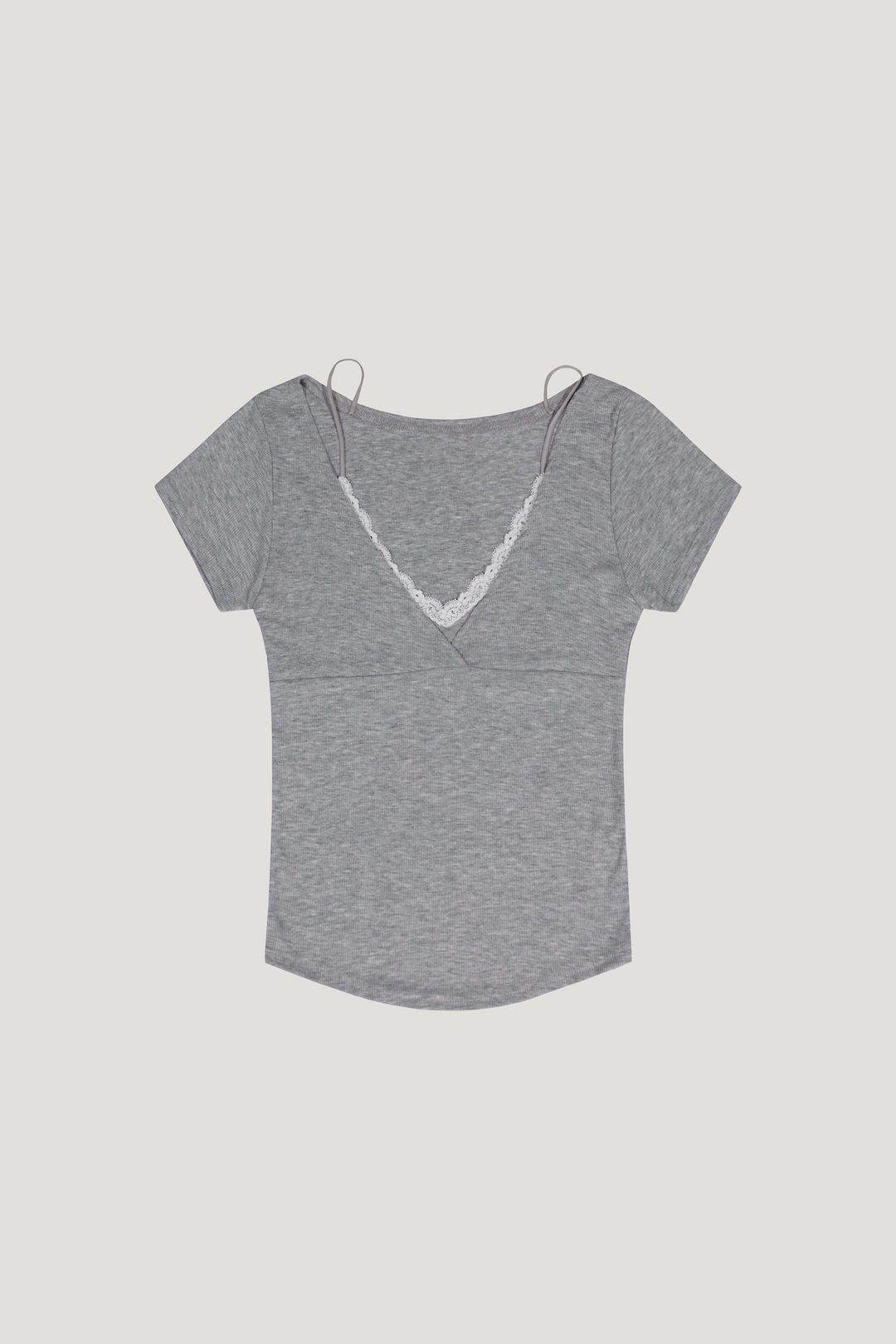리브어리 Lace Cami Layer T (gray) 상품 이미지 1
