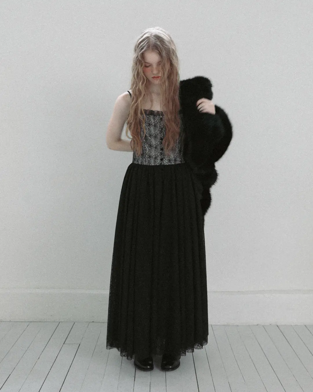 플레따 flétta 103 Rose Lace Dress_Black 상품 이미지 2