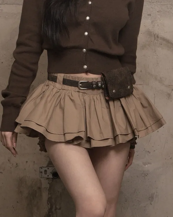 Cancan Skirt Pants (beige)