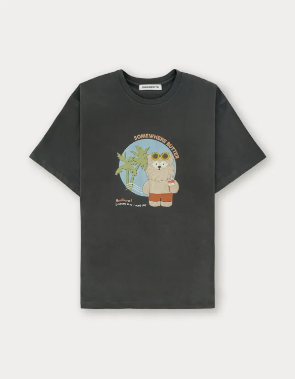 6.12 출고 Summer Butteree Over-Fit Top - Charcoal