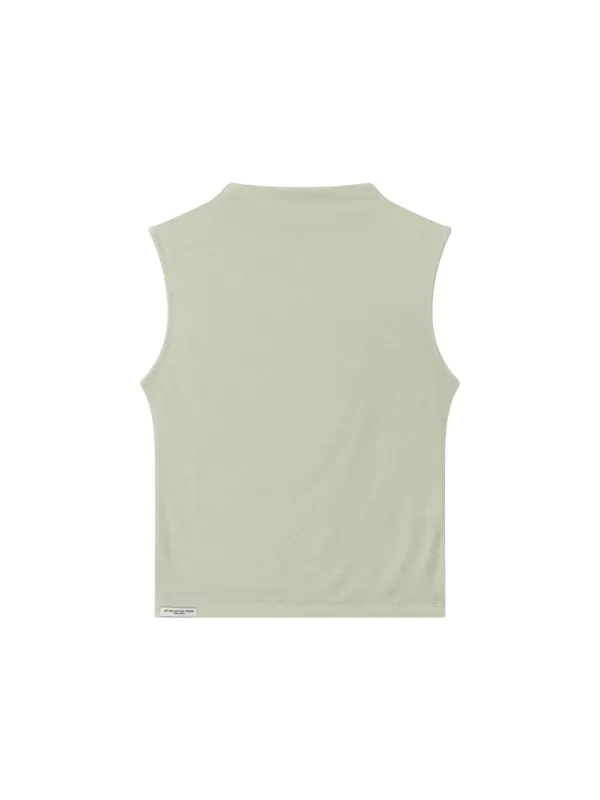 Mock Neck Sleeveless - Mint