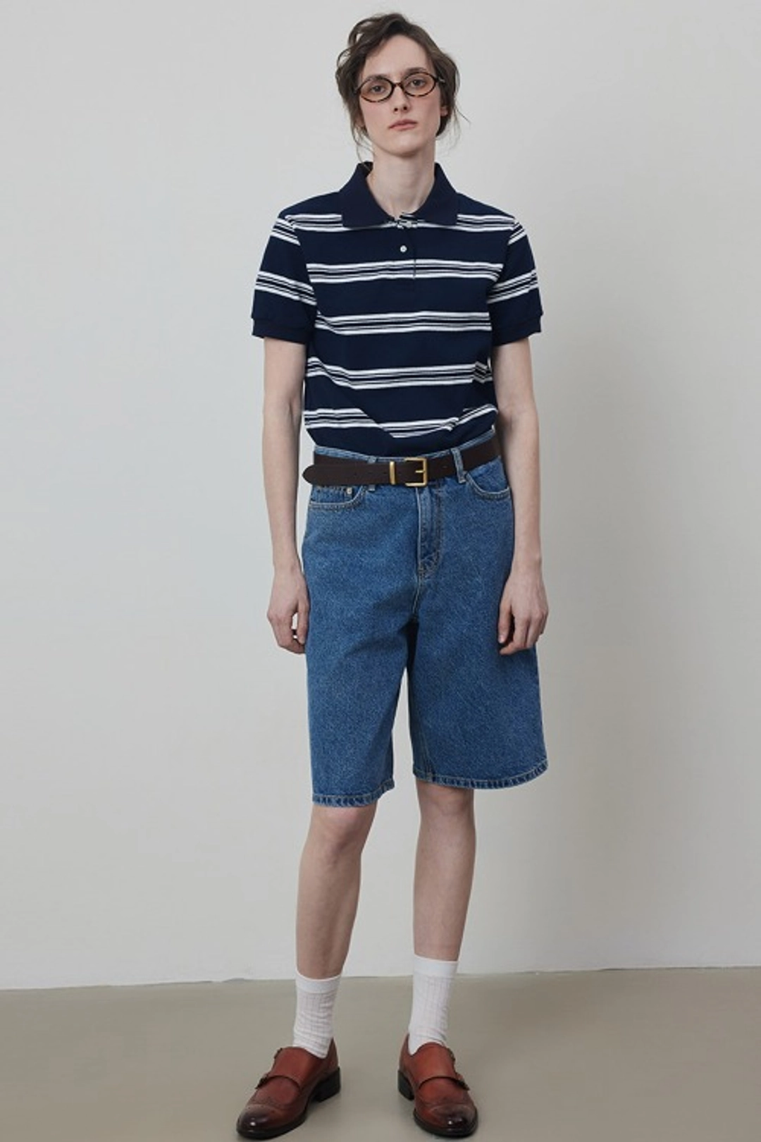 퀸스래빗 Denim Boy Fit Bermuda Half Length Pants_Shorts 상품 이미지 2