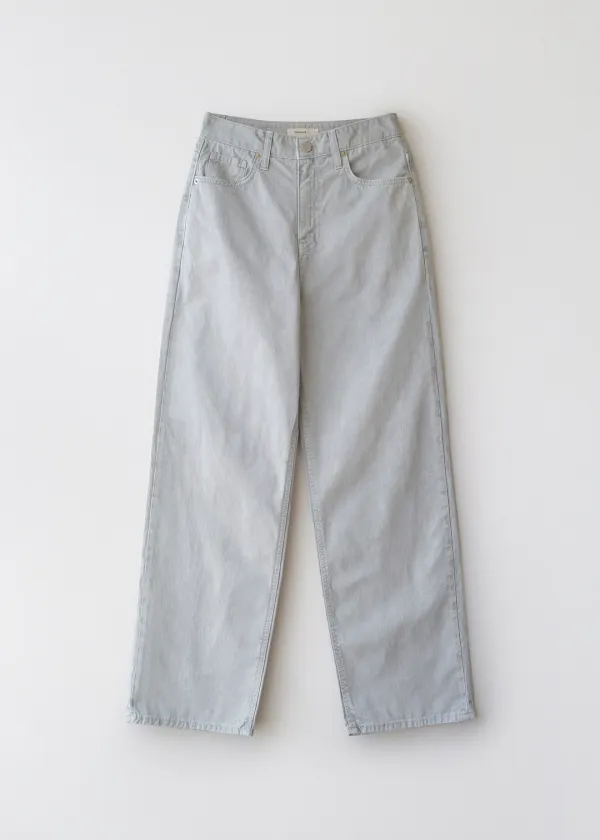Lotus dyed pants (light gray)