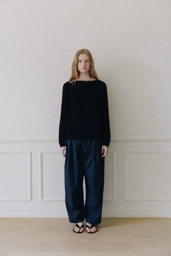 [5/29(금) 순차 발송] Cotton volume  pants (Navy)