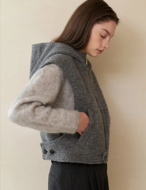 Noel Hooded Vest (Gray)