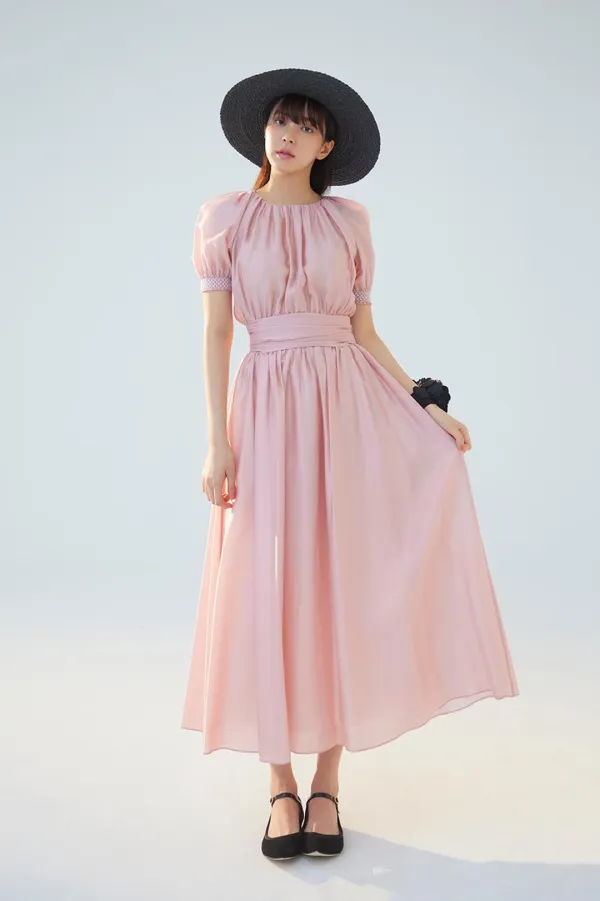 NO.4 DRESS - PINK ROSE