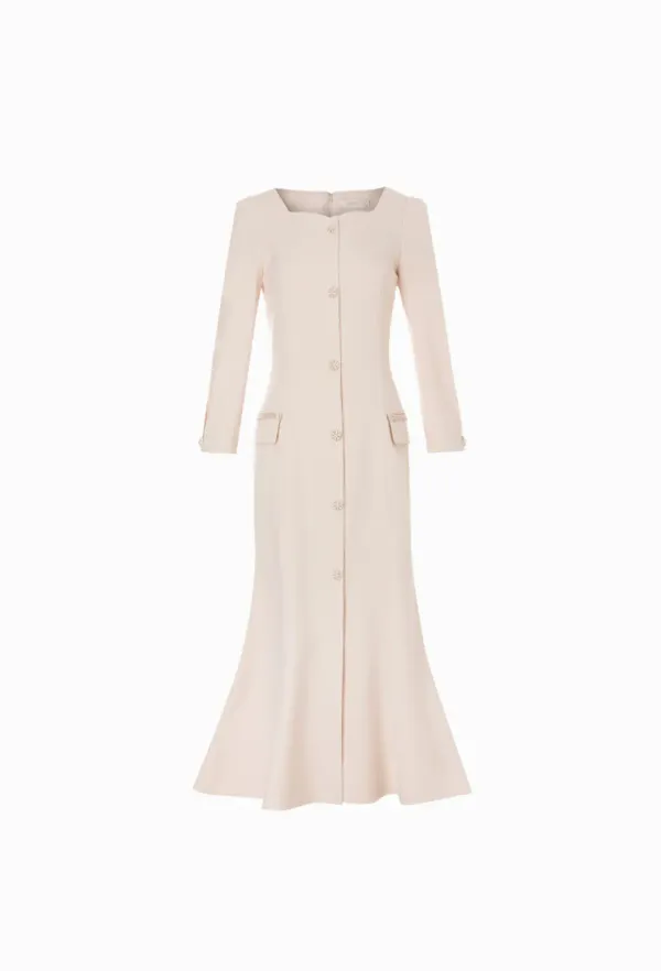 Raelle Tweed One-piece (Pink Beige)